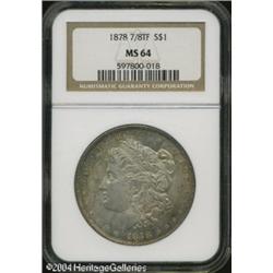 1878 7/8TF S$1 Strong MS64 NGC. VAM-37. Original p 1878 7/8TF S$1 Strong MS64 NGC.