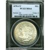 Image 1 : 1878-CC S$1 MS64 PCGS. Well struck and satiny, wit 1878-CC S$1 MS64 PCGS.