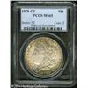 1878-CC S$1 MS65 PCGS. Burnt-orange, lavender, and 1878-CC S$1 MS65 PCGS.