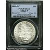 Image 1 : 1880-CC S$1 8 Over High 7 MS64 PCGS. VAM-5. A Top 1880-CC S$1 8 Over High 7 MS64 PCGS.