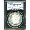 Image 1 : 1880-CC S$1 8 Over Low 7 MS64 Deep Mirror Prooflike 1880-CC S$1 8 Over Low 7 MS64 Deep Mirror Proofl