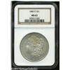 Image 1 : 1880-O S$1 MS63 NGC. Golden-gray toning with surpr 1880-O S$1 MS63 NGC.