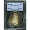 Image 1 : 1881-CC S$1 MS63 Prooflike PCGS. Vivid electric-bl 1881-CC S$1 MS63 Prooflike PCGS.