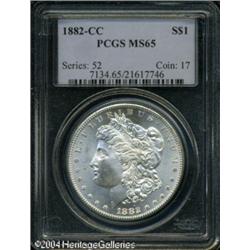 1882-CC S$1 MS65 PCGS. A well struck Gem with impo 1882-CC S$1 MS65 PCGS.