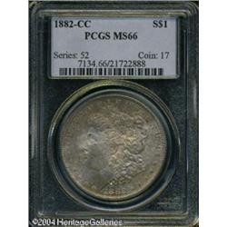 1882-CC S$1 MS66 PCGS. This CC issue is well struc 1882-CC S$1 MS66 PCGS.