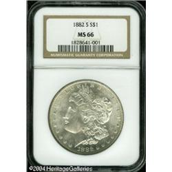 1882-S S$1 MS66 NGC. Untoned with dazzling mint bl 1882-S S$1 MS66 NGC.