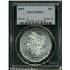 Image 1 : 1883 S$1 MS65 PCGS. A sparkling white, frosty Gem 1883 S$1 MS65 PCGS.