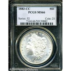 1883-CC S$1 MS66 PCGS. Booming luster, splendid pr 1883-CC S$1 MS66 PCGS.