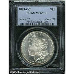1883-CC S$1 MS65 Prooflike PCGS. An intricately st 1883-CC S$1 MS65 Prooflike PCGS.