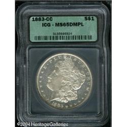 1883-CC S$1 MS65 Deep Mirror Prooflike ICG. The ni 1883-CC S$1 MS65 Deep Mirror Prooflike ICG.