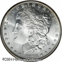 1883-S S$1 MS64 NGC. Extremely lustrous and boldly 1883-S S$1 MS64 NGC.