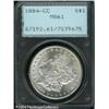 Image 1 : 1884-CC S$1 MS61 PCGS. A lustrous, nearly brillian 1884-CC S$1 MS61 PCGS.