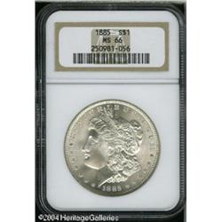 1885 S$1 MS66 NGC. A highly lustrous and brilliant 1885 S$1 MS66 NGC.