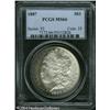 Image 1 : 1887 S$1 MS66 PCGS. An arc of multicolored toning 1887 S$1 MS66 PCGS.