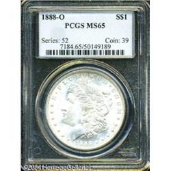 1888-O S$1 MS65 PCGS. Faint touches of olive and m 1888-O S$1 MS65 PCGS.