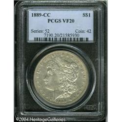 1889-CC S$1 VF20 PCGS. A highly collectible exampl 1889-CC S$1 VF20 PCGS.