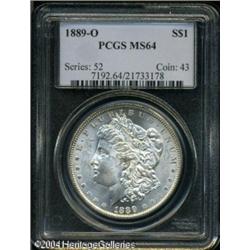 1889-O S$1 MS64 PCGS. Delicately toned in honey-go 1889-O S$1 MS64 PCGS.