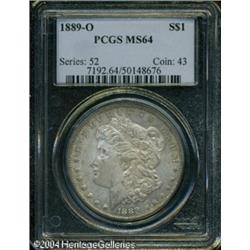 1889-O S$1 MS64 PCGS. Nicely struck, save for weak 1889-O S$1 MS64 PCGS.