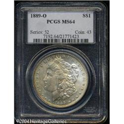 1889-O S$1 MS64 PCGS. Typically struck with satin 1889-O S$1 MS64 PCGS.