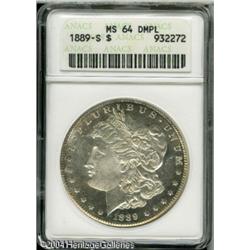 1889-S S$1 MS64 Deep Mirror Prooflike ANACS. Freck 1889-S S$1 MS64 Deep Mirror Prooflike ANACS.