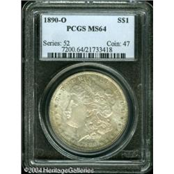 1890-O S$1 MS64 PCGS. A vibrant, wholly original e 1890-O S$1 MS64 PCGS.