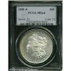 Image 1 : 1891-S S$1 MS64 PCGS. Sharply struck, with whisper 1891-S S$1 MS64 PCGS.