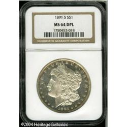 1891-S S$1 MS64 Deep Mirror Prooflike NGC. Attract 1891-S S$1 MS64 Deep Mirror Prooflike NGC.