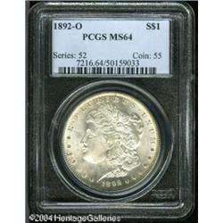 1892-O S$1 MS64 PCGS. Wisps of gold color deny ful 1892-O S$1 MS64 PCGS.