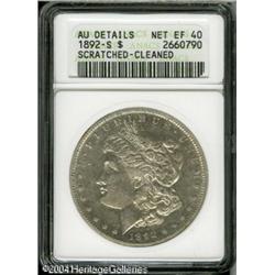 1892-S S$1 --Scratched, Cleaned--ANACS. AU Details, N 1892-S S$1 --Scratched, Cleaned--ANACS. AU Det