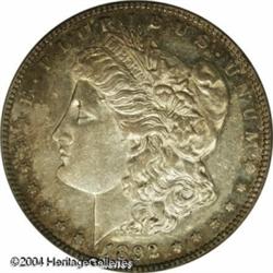 1892-S S$1 AU53 PCGS. Mostly white in the central 1892-S S$1 AU53 PCGS.