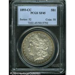 1893-CC S$1 XF45 PCGS. The obverse in particular h 1893-CC S$1 XF45 PCGS.