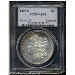 1895-S S$1 AU58 PCGS. VAM-3. A Hot 50 Variety. The 1895-S S$1 AU58 PCGS.