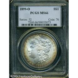 1899-O S$1 MS66 PCGS. Absolutely beautiful russet- 1899-O S$1 MS66 PCGS.
