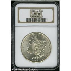 1899-O S$1 MS66 NGC. Well struck, brilliant, and f 1899-O S$1 MS66 NGC.
