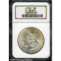 1900 S$1 MS66 NGC. A lovely Morgan dollar with sat 1900 S$1 MS66 NGC.