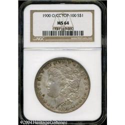 1900-O/CC S$1 MS64 NGC. VAM-11. A Top 100 Variety. 1900-O/CC S$1 MS64 NGC.