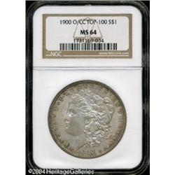 1900-O/CC S$1 MS64 NGC. FS-009.5. A Top 100 Variet 1900-O/CC S$1 MS64 NGC.