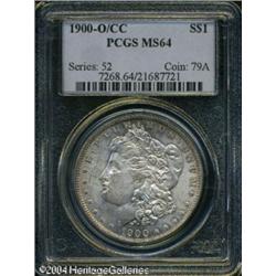 1900-O/CC S$1 MS64 PCGS. Sharply struck, except fo 1900-O/CC S$1 MS64 PCGS.
