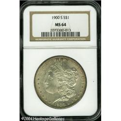 1900-S S$1 MS64 NGC. Touches of reddish-brown colo 1900-S S$1 MS64 NGC.