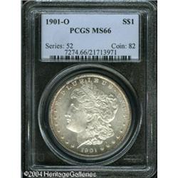 1901-O S$1 MS66 PCGS. Nicely struck, with lustrous 1901-O S$1 MS66 PCGS.
