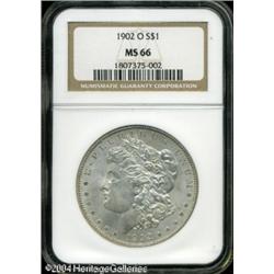 1902-O S$1 MS66 NGC. Touches of light gray color v 1902-O S$1 MS66 NGC.