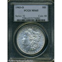 1903-O S$1 MS65 PCGS. An untoned example of this o 1903-O S$1 MS65 PCGS.