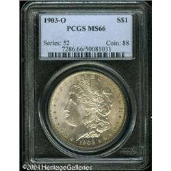 1903-O S$1 MS66 PCGS. Nicely struck, with touches 1903-O S$1 MS66 PCGS.