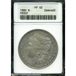 1880 S$1 PR62 ANACS. Lavender and pink-rose hues e 1880 S$1 PR62 ANACS.