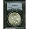 Image 1 : 1927 S$1 MS64 PCGS. Typically struck and fully lus 1927 S$1 MS64 PCGS.
