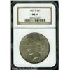 Image 1 : 1927-D S$1 MS64 NGC. Deeply toned with thick, fros 1927-D S$1 MS64 NGC.