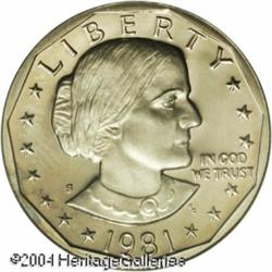 1981-S SBA$ Type Two PR70 Deep Cameo PCGS. An attr 1981-S SBA$ Type Two PR70 Deep Cameo PCGS.