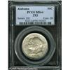 Image 1 : 1921 50C Alabama 2x2 MS64 PCGS. Faint olive speckl 1921 50C Alabama 2x2 MS64 PCGS.