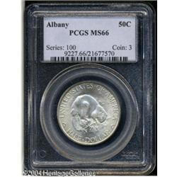 1936 50C Albany MS66 PCGS. Light golden-brown toni 1936 50C Albany MS66 PCGS.