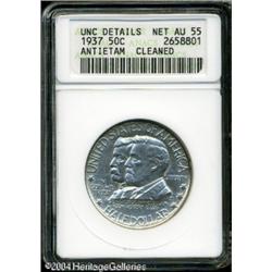 1937 50C Antietam--Cleaned--ANACS. Unc Details, Net 1937 50C Antietam--Cleaned--ANACS. Unc Details, 